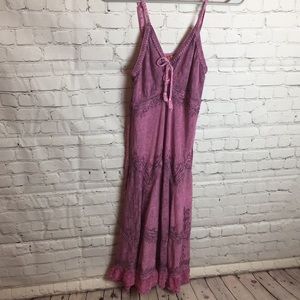Sakkas boho dress purple s/m